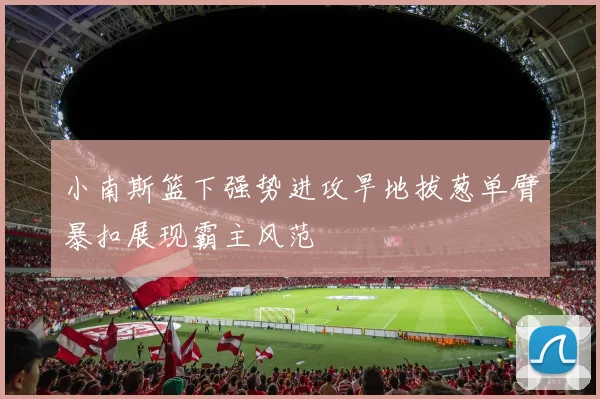 小南斯篮下强势进攻旱地拔葱单臂暴扣展现霸主风范